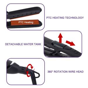 Meilleure vente Fer à lisser ionique Fer plat à vapeur en céramique Fer à boucler professionnel à vapeur rapide à LED <span class=keywords><strong>Styler</strong></span> à vapeur professionnel - Product Image 4