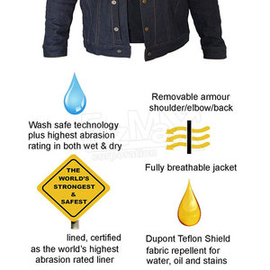 Chaquetas Vaqueras para Motociclistas, Ropa de Automovilismo, Chaquetas Vaqueras para Motociclistas - Product Image 2