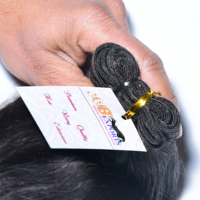 Prix de gros d'usine pas cher indien brut non transformé 100% cheveux humains brésiliens raides vierges non transformés vendeur