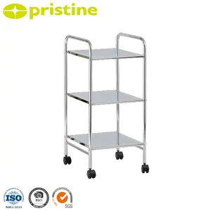 shopee OEM home Organizer Taiwan household storage Furniture Manufacturer home steel tube 3 tier storage rack