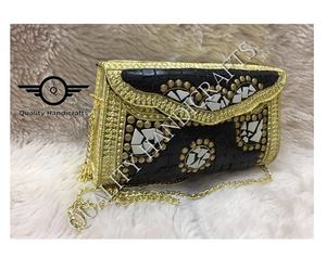 Nuevo y Exclusivo Bolso de Mano de Lujo con Diseño de Mosaico, Hecho a Mano con Resina y Metal, en Forma de Corazón, Multicolor, Regalo para Mujeres y Niñas, Artesanía India - Product Image 4