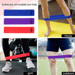 Bandes de résistance en tissu de coton avec Logo personnalisé imprimé, 3 bandes bottin pour la hanche, ensemble de Fitness, 2020 - Product Image 6