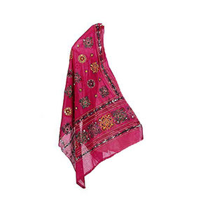 Jaipuri Cotton Dupatta pink Color Latest New Design - Product Image 1