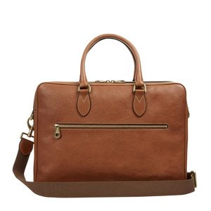 <strong>Wholesale</strong> Stylish Genuine Leather <strong>Briefcases</strong> 2021 Custom logo OEM Waterproof Crossbody Men Leather 15.6 Inch Women Hot Selling - Product Image 1