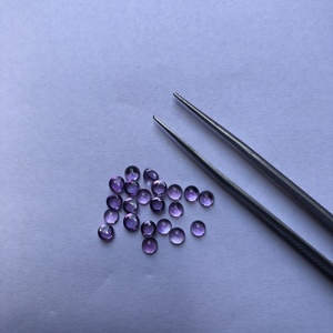Pierres précieuses d'améthyste naturelle de 4mm Cabochon rond lisse pierre en vrac en gros pour la fabrication de bijoux personnalisés à partir de la boutique en ligne du fournisseur - Product Image 1