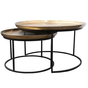 Luxury Furniture Handmade Side Table Luxury Living Room Furniture <b>Corner</b> Best Modular Solid Stone Top Round Coffee Table - Product Image 5