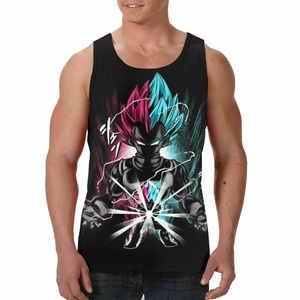 Wears World Dragon logo camisas Camisa sin mangas para hombre Camiseta sin mangas de verano Super Saiyan usa Gym Chaleco UK Gift DTG camiseta sin mangas con estampado - Product Image 6