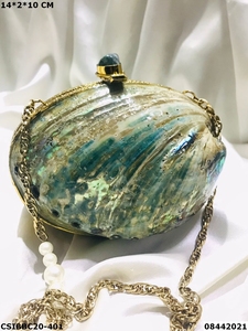 Clutch de Novia en Latón con Incrustaciones de Madreperla - Product Image 2