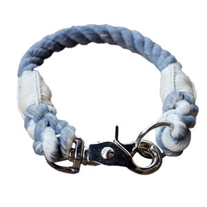 Collar de perro de algodón clásico hecho a mano de alta calidad con mango de cuero de lujo personalizado nuevo tipo de correa suministros para mascotas para perros - Product Image 3