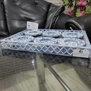 Candid Manufacturing Co's Best MDF Bone Inlay et plateaux de service en résine pour hôtels, restaurants et ustensiles de cuisine - Product Image 1