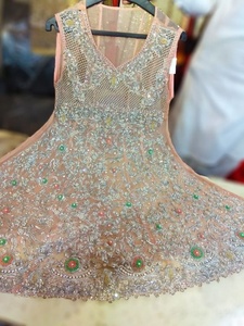 New--Stunning--Kurta with Pant for Party-wear-dress with beautiful applique work for Party/ Wedding =2021... - Product Image 2