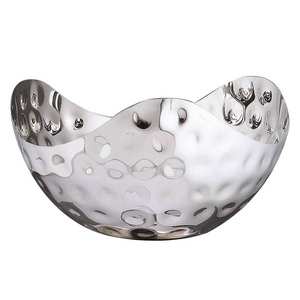 Bol isotherme élégant et luxueux, design personnalisé, pour salades ou fruits, design artisanal, bol en métal, utilisation pour la restauration, service à domicile - Product Image 1