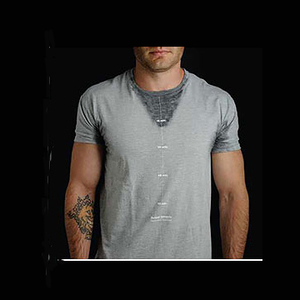 T-shirt haute couture pour hommes, tenue de sport avec les paramètres de temps, nouveau style - Product Image 4
