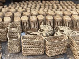 ตะกร้าผ้าซักกล่องสไตล์วินเทจพร้อมฝาไม้ไผ่สาน99โกลด์ดาต้า - Product Image 4