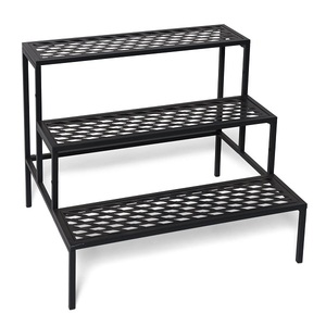 Muebles de Jardín de 3 niveles, maceta de hierro de Metal, soporte decorativo, estante de jardín, superventas - Product Image 3
