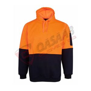 <b>Hi</b>-<b>Vis</b> Thermal-Full Zip <b>Fleece</b> Hoodie Custom Logo Breathable Winter Wholesale Cotton Basketball Waterproof Print Hoodies - Product Image 2