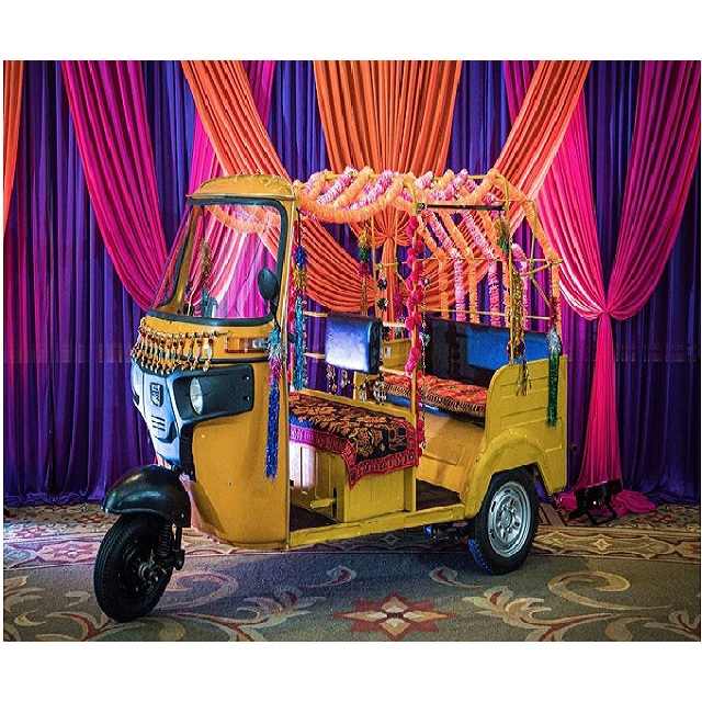 Auto Rickshaw Images for Wedding Photoshoot - Durable Decor