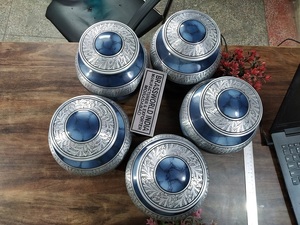 Urna Funeraria de Aluminio Color Azul Plateado, Estilo Americano, para Adultos, de Brassworld India Funeral Supplies - Product Image 4