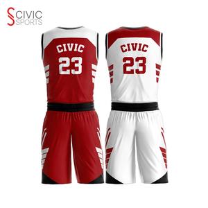 Uniformes de Baloncesto Personalizados de Alta Calidad, Reversibles, Transpirables, Tallas Grandes, 100% Poliéster Transpirable de Secado Rápido - Product Image 3