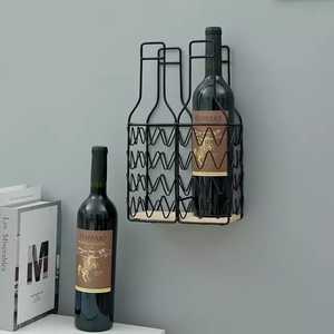 CREATIVE MODERN WALL DECORATION WALL MOUNTED METAL WINE RACK - Product Image 3