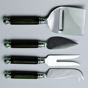 Vajilla de resina antigua y acero inoxidable, juego de cuchillos para queso de 4 cubiertos de acero inoxidable de alta calidad, juego de cubiertos - Product Image 4