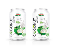 Distributeur d'eau de noix de coco Pure, 330ml, eau en noix de coco biologique avec clip, jus saine de thaïlande, prix de gros