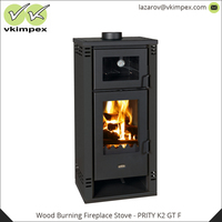Poêle à bois autoportant moderne et unique en acier 8KW Prity PRITY K2 GT F pour usage intérieur Hôtel Villa Appartement