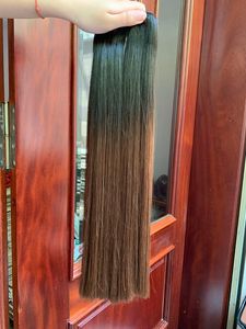 Extensiones de cabello brasileño de trama de cabello humano para personas negras Listo para enviar productos 2/3 color marrón de fábrica de cabello de Vietnam - Product Image 2