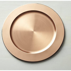 Assiette de chargeur moderne en argent sterling, plateau de service en métal de qualité supérieure assiettes de vaisselle et assiettes pour décoration intérieure et de mariage - Product Image 4