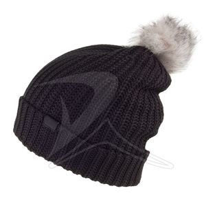 Gorro de lana 100% cálido de invierno personalizado para adultos artículo promocional de estilo de punto liso de moda - Product Image 5