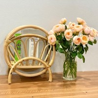 Hot Selling Rattan Blumentöpfe Holz Lager regal Display Racks