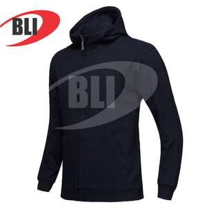 เสื้อสเวตเตอร์สวมหัวแบบมีซิปปักลายโลโก้ขนแกะสำหรับใส่ได้ทั้งชายและหญิงสำหรับฤดูหนาวมีซิปสีตัดกัน - Product Image 2