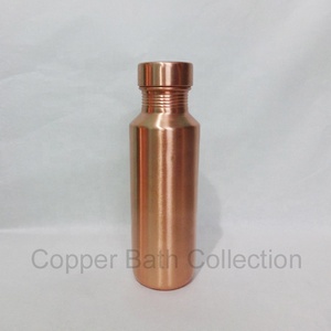Élégant moderne 500ml cuivre Gym bouteille de boisson minimaliste Direct boire couvercle plaine mat polonais cent pour cent personnalisable pour - Product Image 4