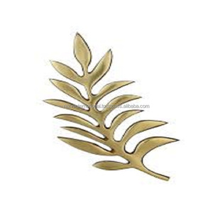 Gold Plated Leaf Shape <b>Trivet</b> Elegant Mats & Pads for Tabletop Protection - Product Image 4