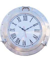 Horloge murale bleue en laiton nautique, décoration de maison, fabrication - Product Image 6