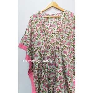 Las mujeres vestido hecho a mano floral impreso verano casual vestido de noche vestido de ropa de fiesta de playa Lencería kimono tejido vestidos - Product Image 4