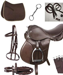 SELL GP Monturas de caballo sintéticas Negro azul Caballo Talabartería Ecuestre Sillín dólar 40 tamaños 14 15 16 17 18 - Product Image 4