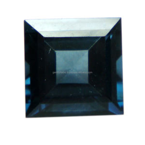 6x6MM forme carrée topaze bleue pierre précieuse en vrac personnalisé pierre précieuse en vrac 2024 pierre la plus vendue à facettes topaze bleue de Londres naturelle - Product Image 5