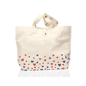 Mayorista indio de buena calidad Diseño llamativo Forma rectangular OEM Marca personalizada 100% Bolsas de algodón... - Product Image 1