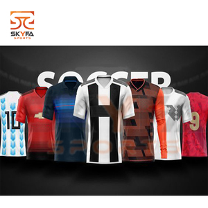 SKYFA SPORTS Ensemble de tenues de football personnalisées avec logo et couleurs sur mesure, inspection qualité à 100 %, unisexe adultes, vente flash - Product Image 4
