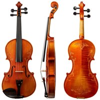 Violon baroque NAOMI 4/4 3/4 1/2 1/4 1/8 fait à la main, sculpté, son fort, excellent violon vintage, archet Stradivarius, étui
