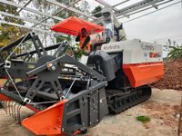 Moissonneuse-batteuse Kubota DC 105X d'occasion, machine à récolter le riz, haute capacité, équipement agricole durable