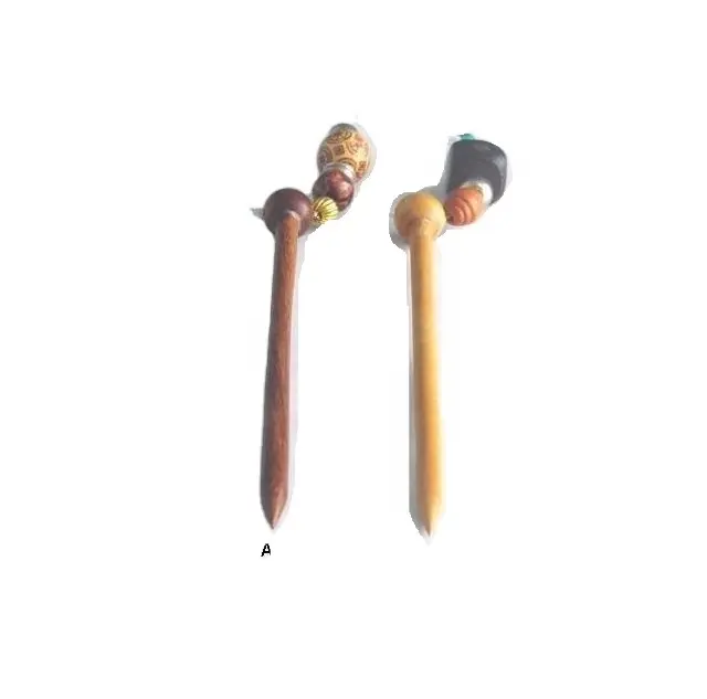 Sheeham and Haldu Wood Hair Pins Wooden Indian Crafts Jewelry For Women and Girls of All Ages