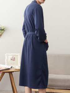 Tumbonas de felpa polar para mujer, bata hasta la rodilla con cuello en V, ropa de descanso con cinturón y bolsillos, pijamas para mujer 2021 - Product Image 2