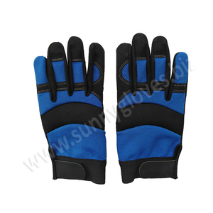Best Sale High Performance <b>Hand</b> Protect Leather Mechanical Gloves - Product Image 4