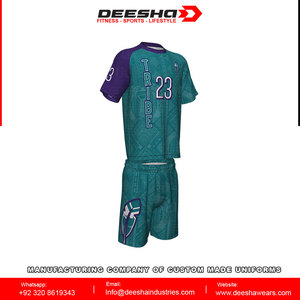 Uniformes de sport unisexes personnalisés de haute qualité en gros, 100% polyester, imprimés, résistants à l'eau, antibactériens, sans couture, séchage rapide - Product Image 2