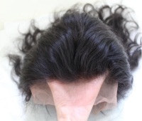 Perruque longue en cheveux vierges Remy vietnamiens naturels, ondulés et lisses, avec dentelle française complète, densité 150%, petit bonnet, BTHAIR All