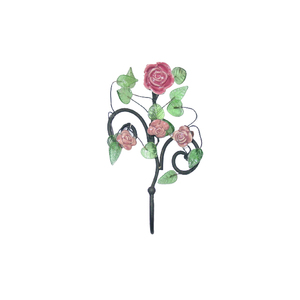 Wholesale 5 Hooks <b>Clothes</b> Iron Flower Shaped Fashionable for Bedroom Bathroom Hanger Rack Peg and <b>Clothes</b> - Product Image 4