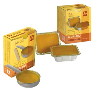 Epilasyon sıcak balmumu olmayan dokuma balmumu şeritler sıcak Film balmumu çin'de yapılan İtalya Pan ve tepsi sarı