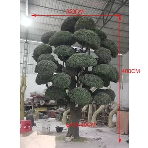 Árvore de pinha artificial grande evergreen, árvore bonsai artificial de <span class=keywords><strong>podocarpus</strong></span>, 400cm de altura, árvore de pinha preta para venda, pinheiro de madeira - Product Image 1
